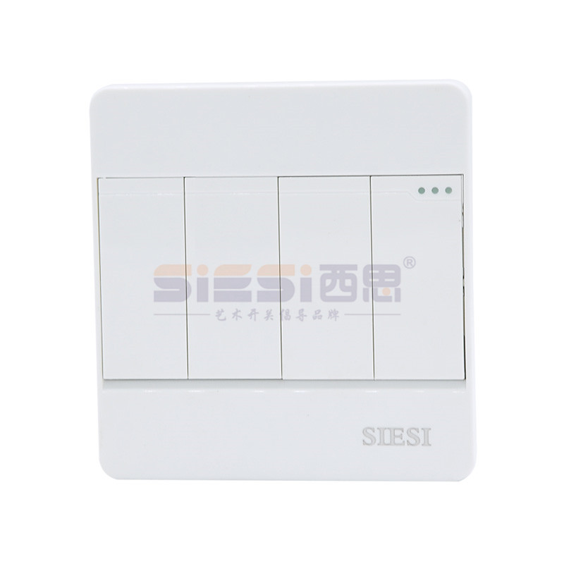 10A四位单控开关